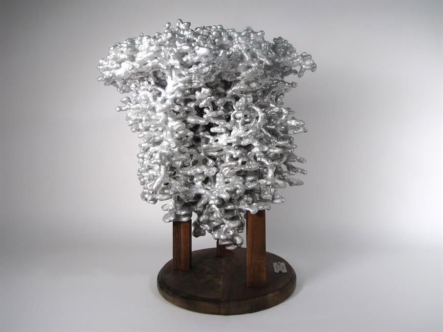 Aluminum Fire Ant Colony Cast #009 - Left Picture.