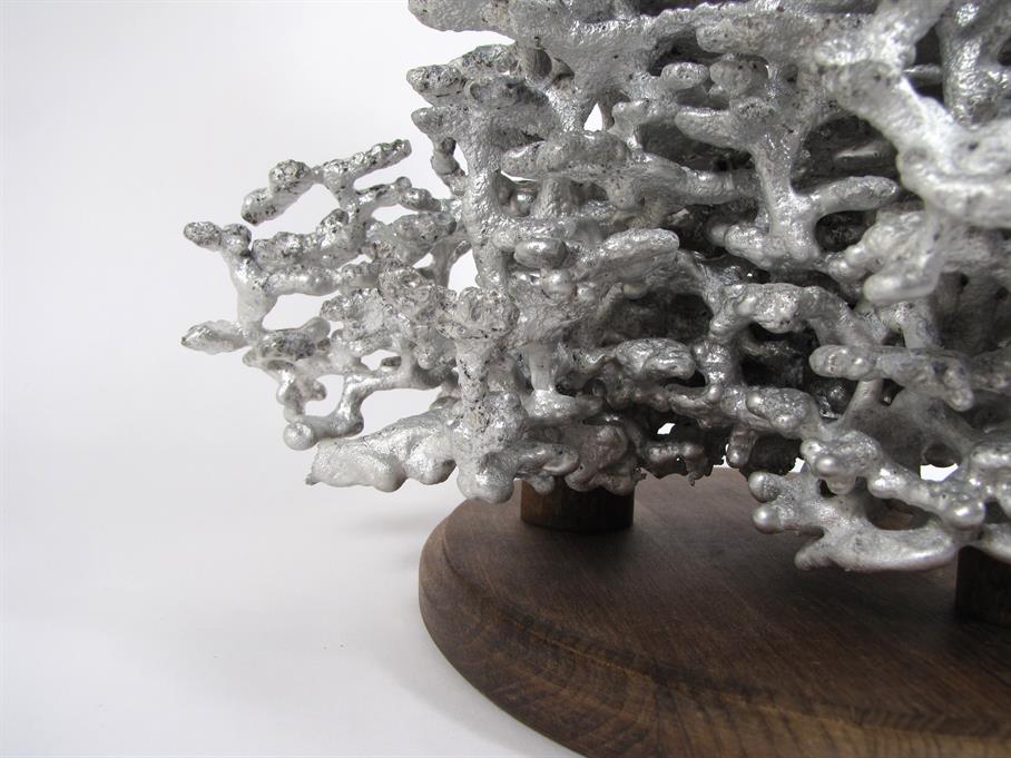 Aluminum Fire Ant Colony Cast #025 - Base Closeup Picture.