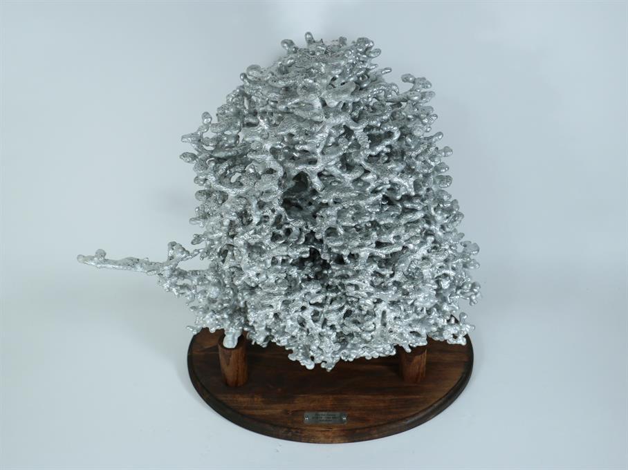 Aluminum Fire Ant Colony Cast #057 - Top Angle Picture.